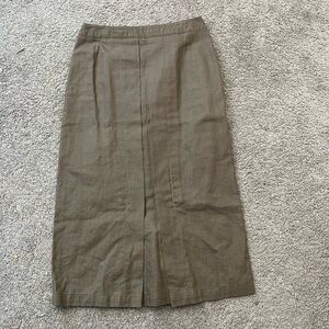 Anne Pinkerton size 8 Classic Brown Women's Skirt midi length
